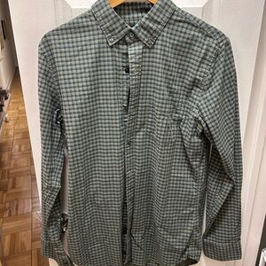 Bonobos Men's Olive Gingham Button Down Shirt